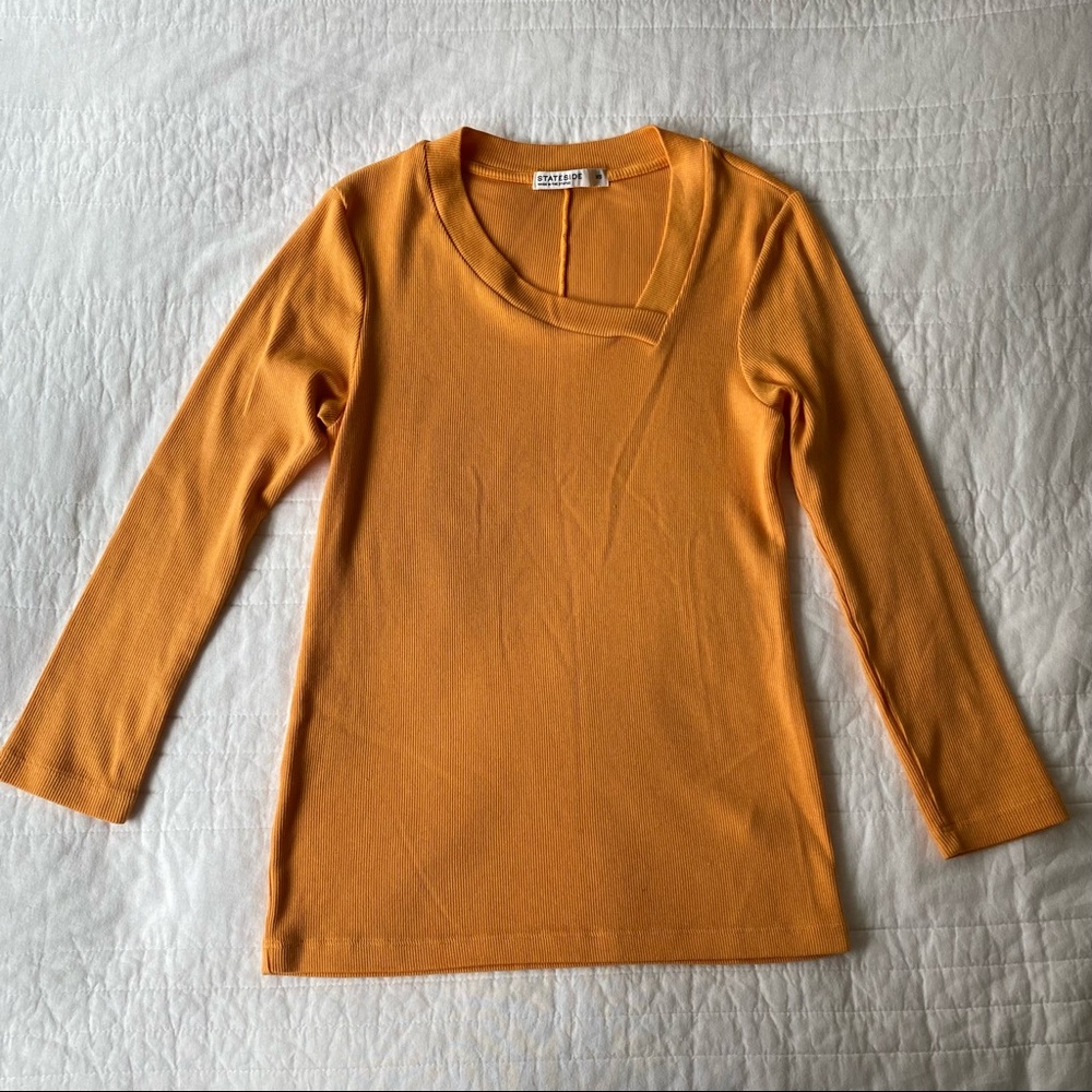 Stateside - V Neck 3/4 Length Sleeve Tee